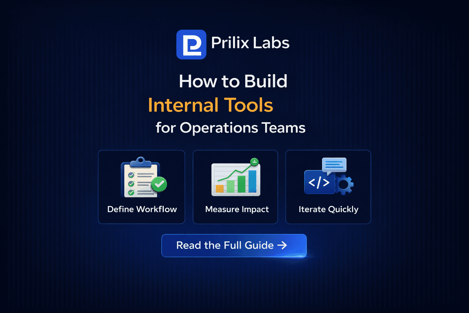 How to Build Internal Tools for Operations Teams