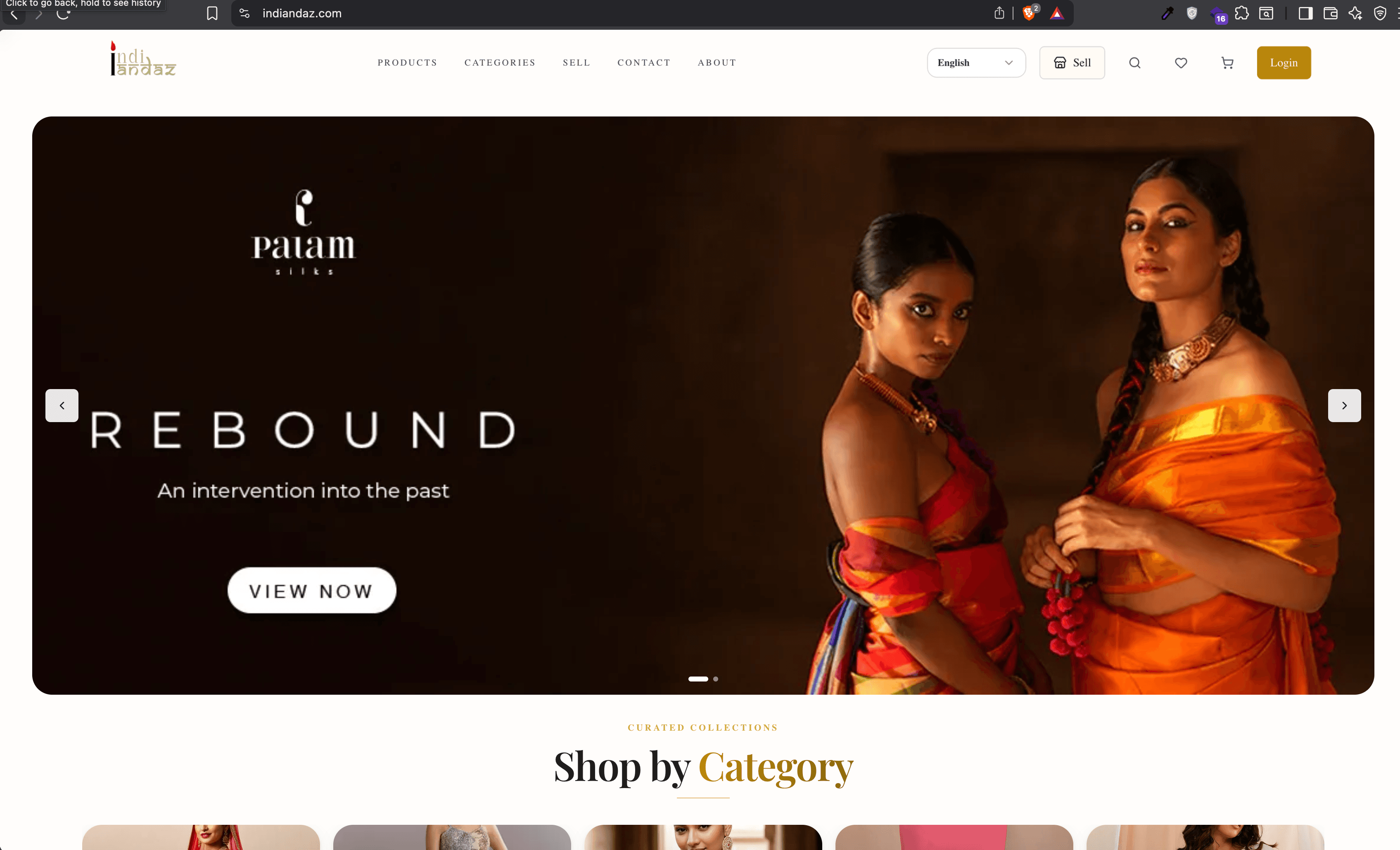 indiandaz landing page