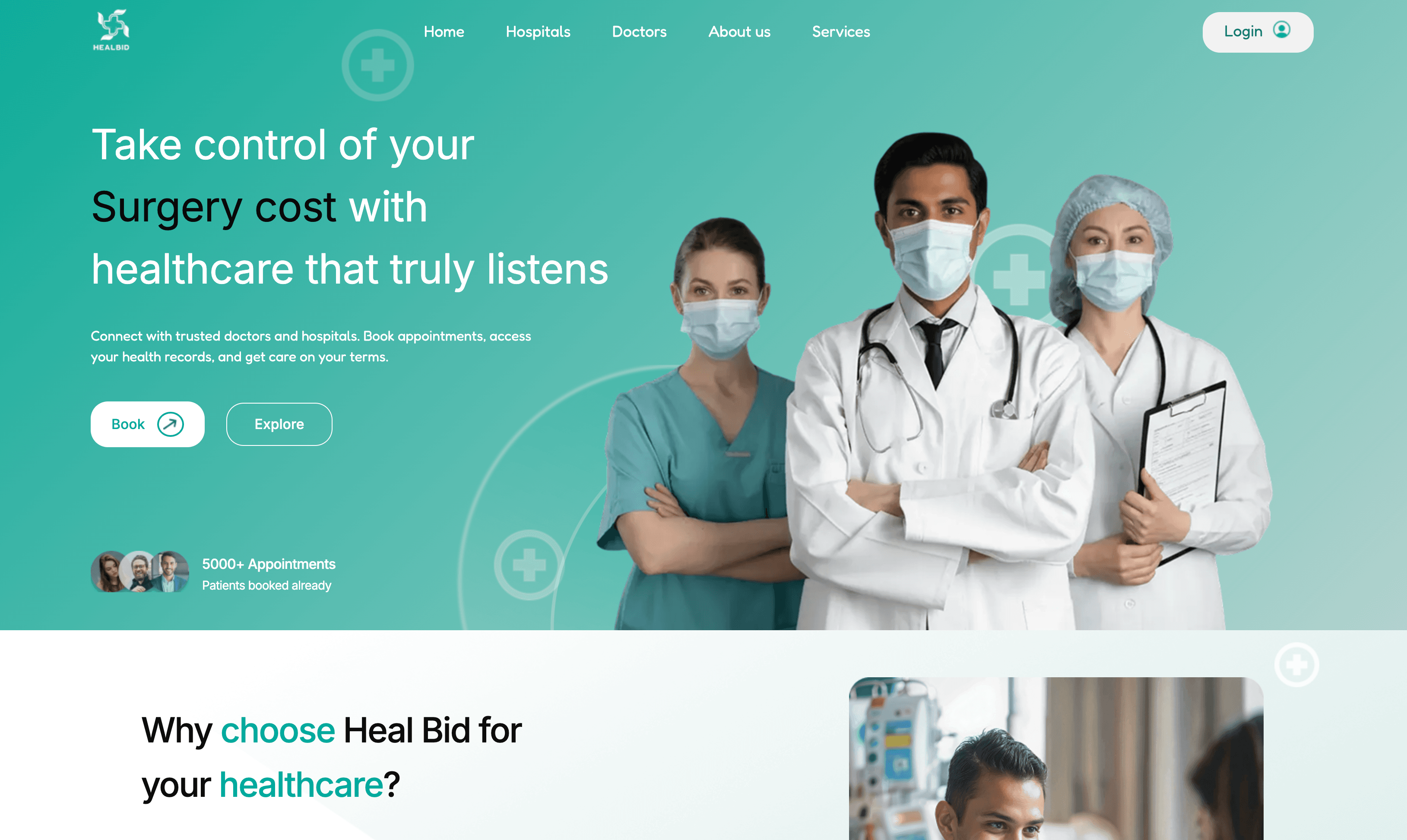 healbid landing page | prilix labs